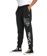 Cargar imagen en el visor de la galería, Jogger para Hombre RVCA MISTER CARTOON PANT BLK
