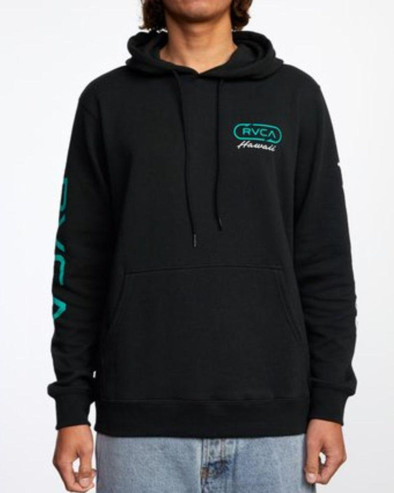 Polera para Hombre RVCA SIN ZIP MAHI FLEECE M OTLR BLK