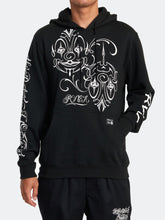 Cargar imagen en el visor de la galería, Polera para Hombre RVCA SIN ZIP MISTER CARTOON CLOWNS HOODIE BLK
