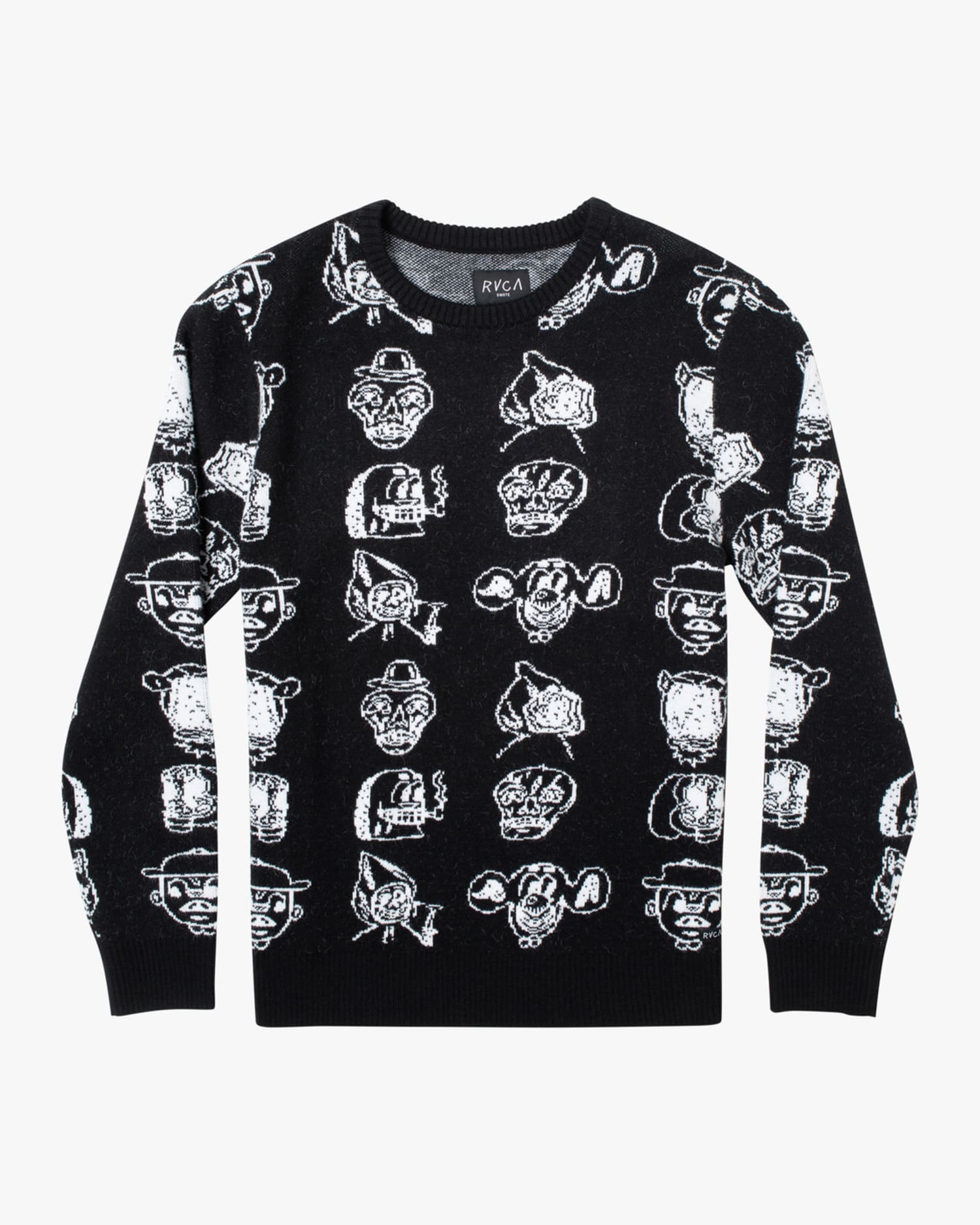 Polera para Hombre RVCA SIN ZIP DMOTE SWEATER  LS BLK