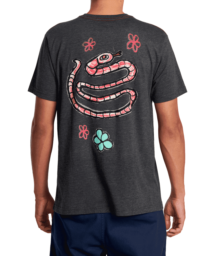 Polo para Hombre RVCA CLASSIC OBLOW SNAKE BLK