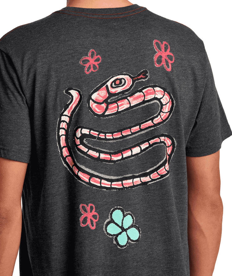 Polo para Hombre RVCA CLASSIC OBLOW SNAKE BLK