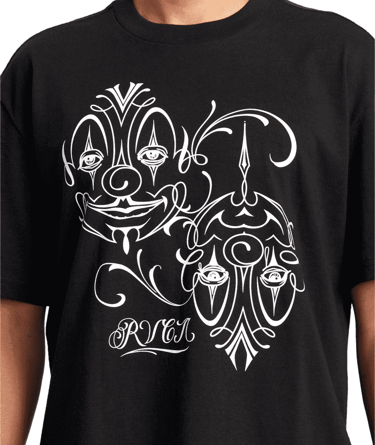 Polo para Hombre RVCA CLASSIC MC CLOWN BLK