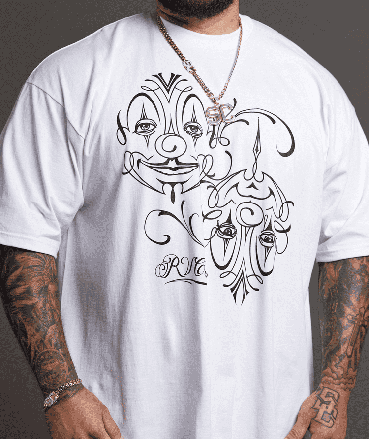 Polo para Hombre RVCA CLASSIC MC CLOWN WHT