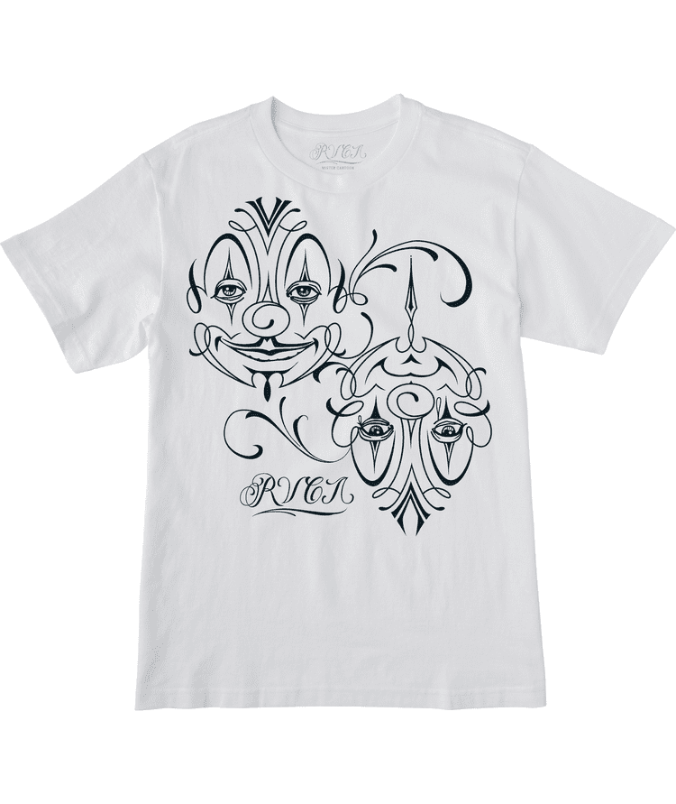 Polo para Hombre RVCA CLASSIC MC CLOWN WHT