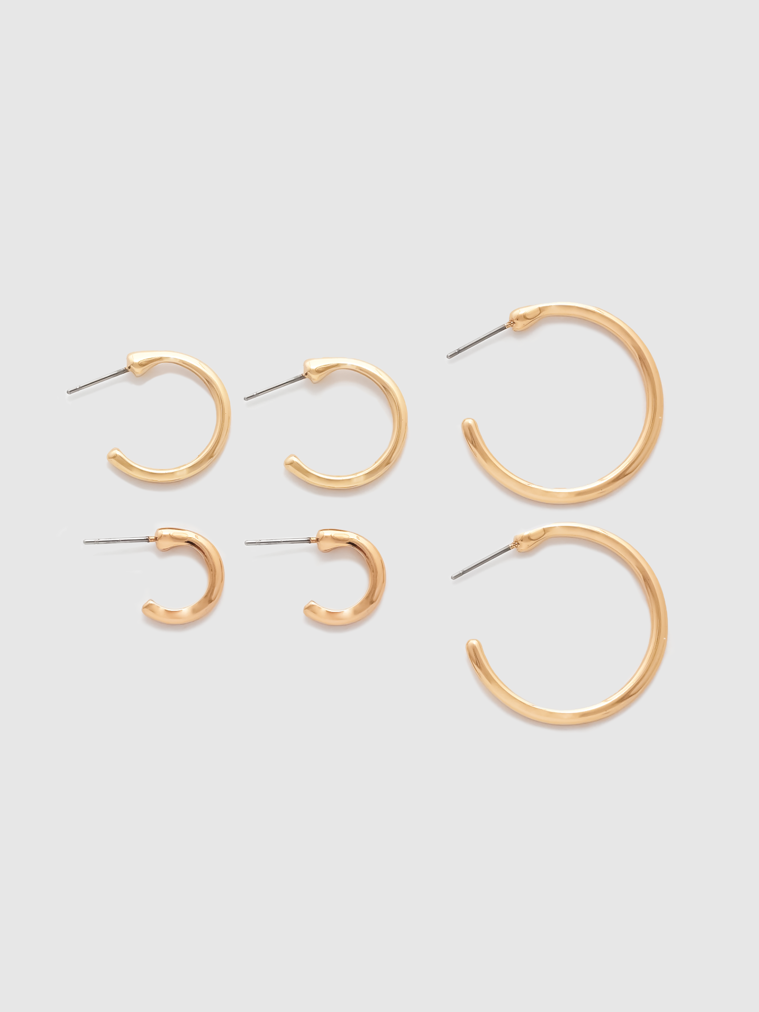 Aretes para Mujer DVK SET X3 ARGOLLAS BRISSA ORO