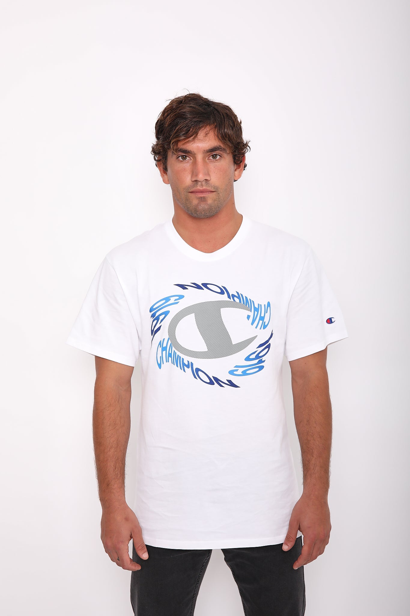 Polo para Hombre CHAMPION C-GT23H586D2A CLASSIC JERSEY GRAPHIC TEE 045
