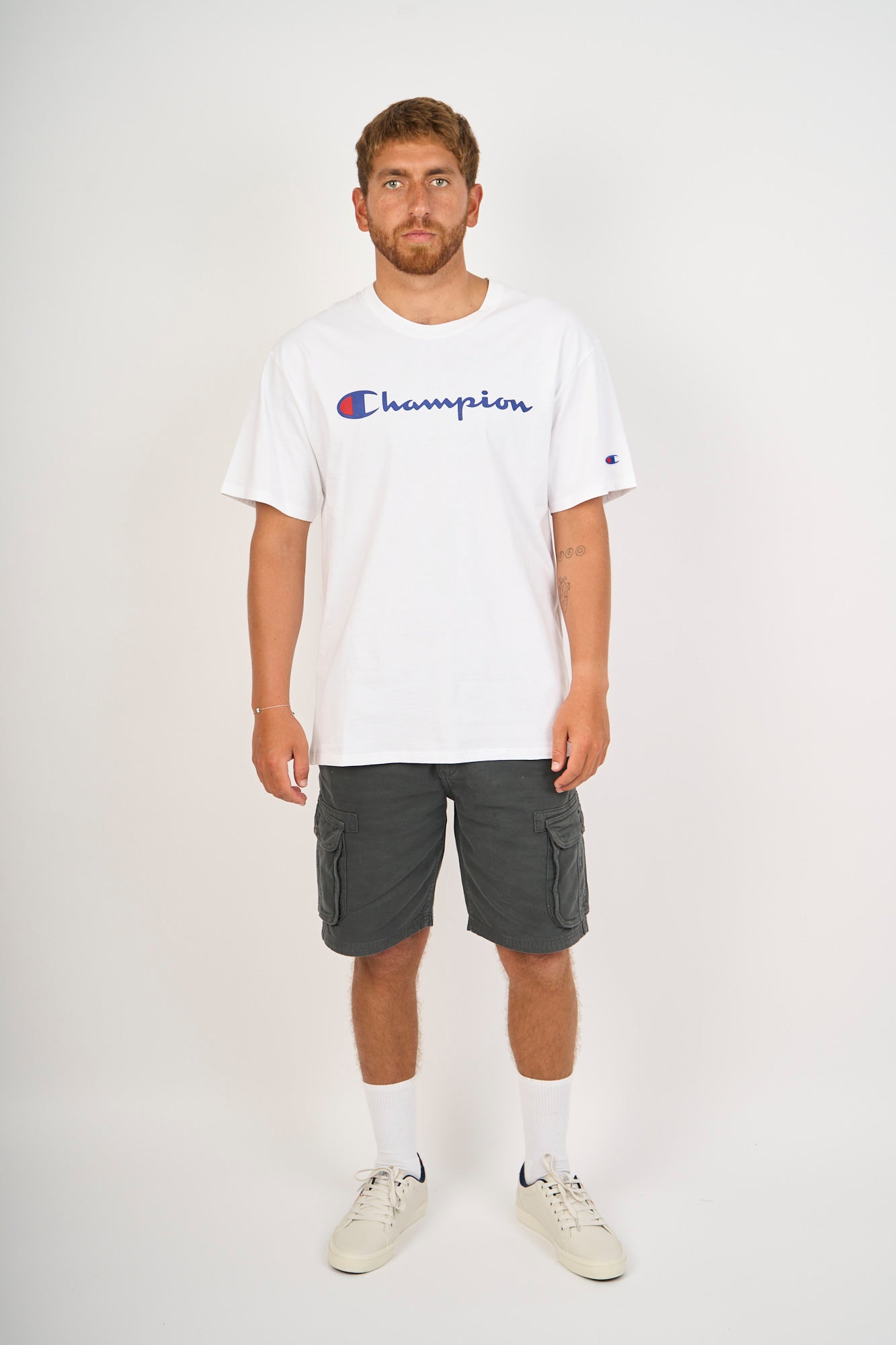 Polo para Hombre CHAMPION C-GT23HY06794 GRAPHIC JERSEY TEE SCRIPT LOGO 045
