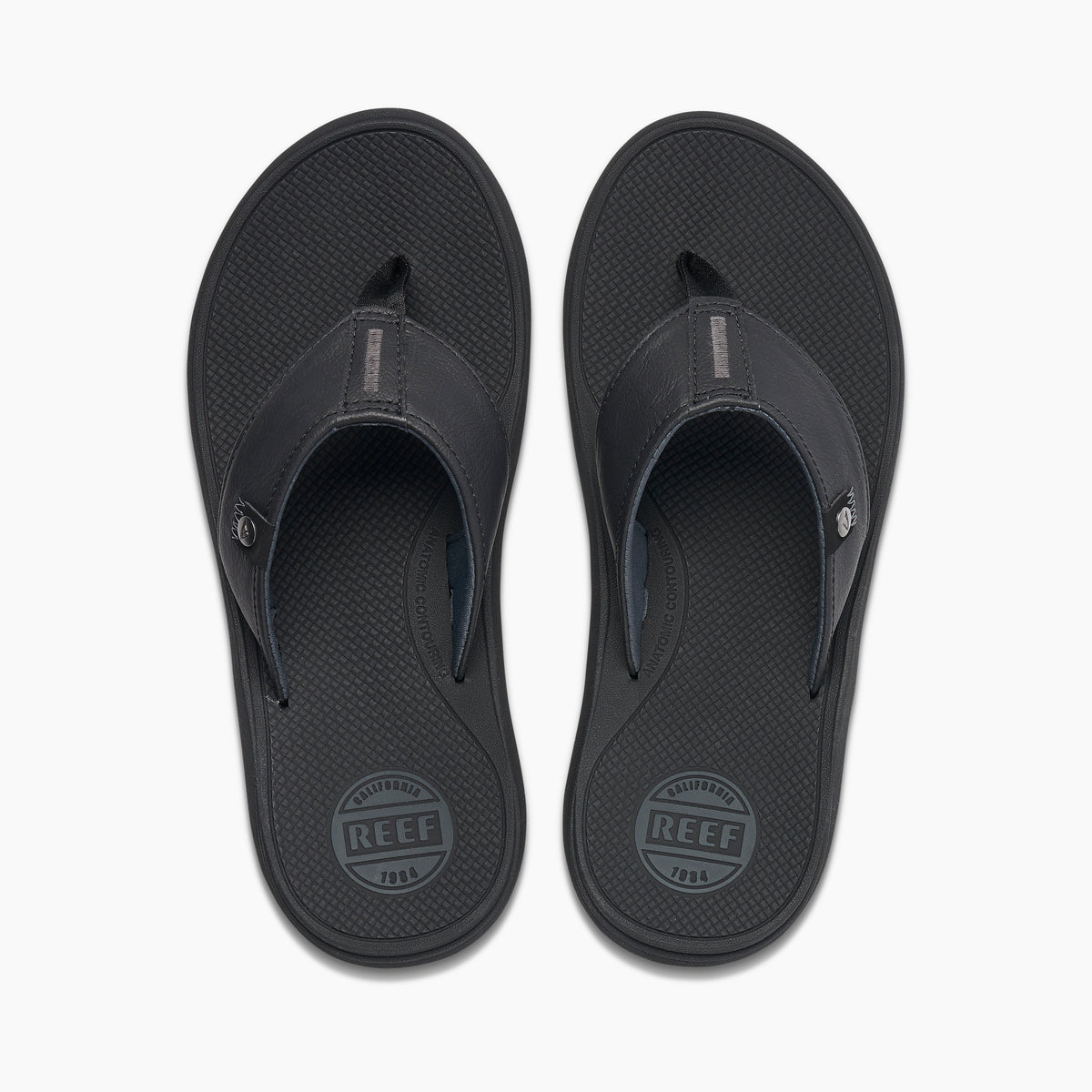 Sandalias REEF Phantom Nias negras, vista puestas