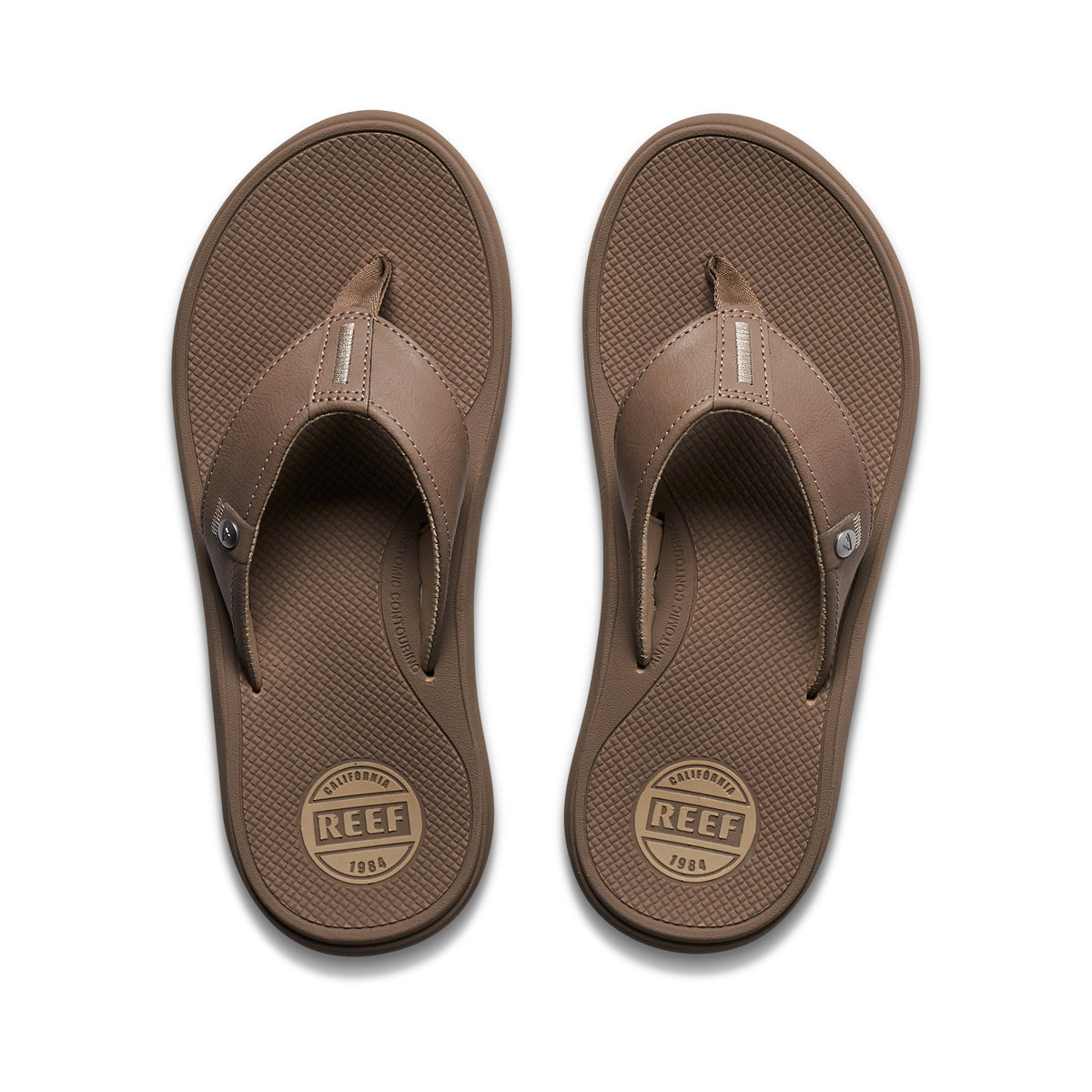 Sandalias REEF Phantom Nias marrones, vista superior