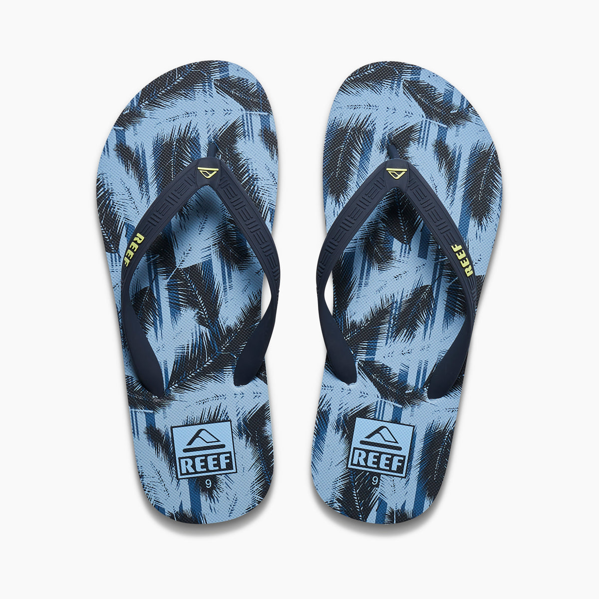 Sandalias REEF Seaside Prints azules, vista puestas