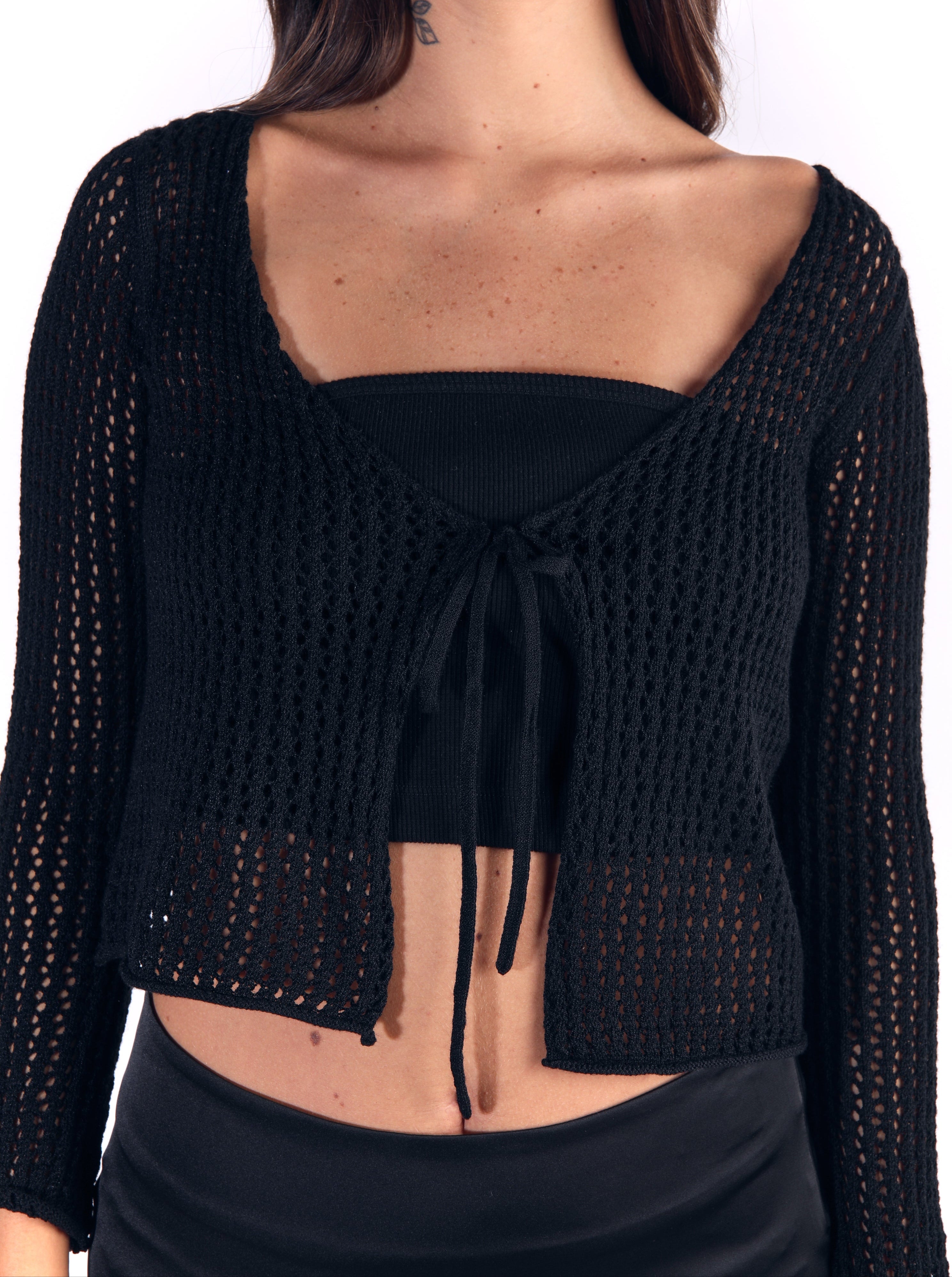 Top para Mujer CLAUSICA CARDIGAN CELINE NGR