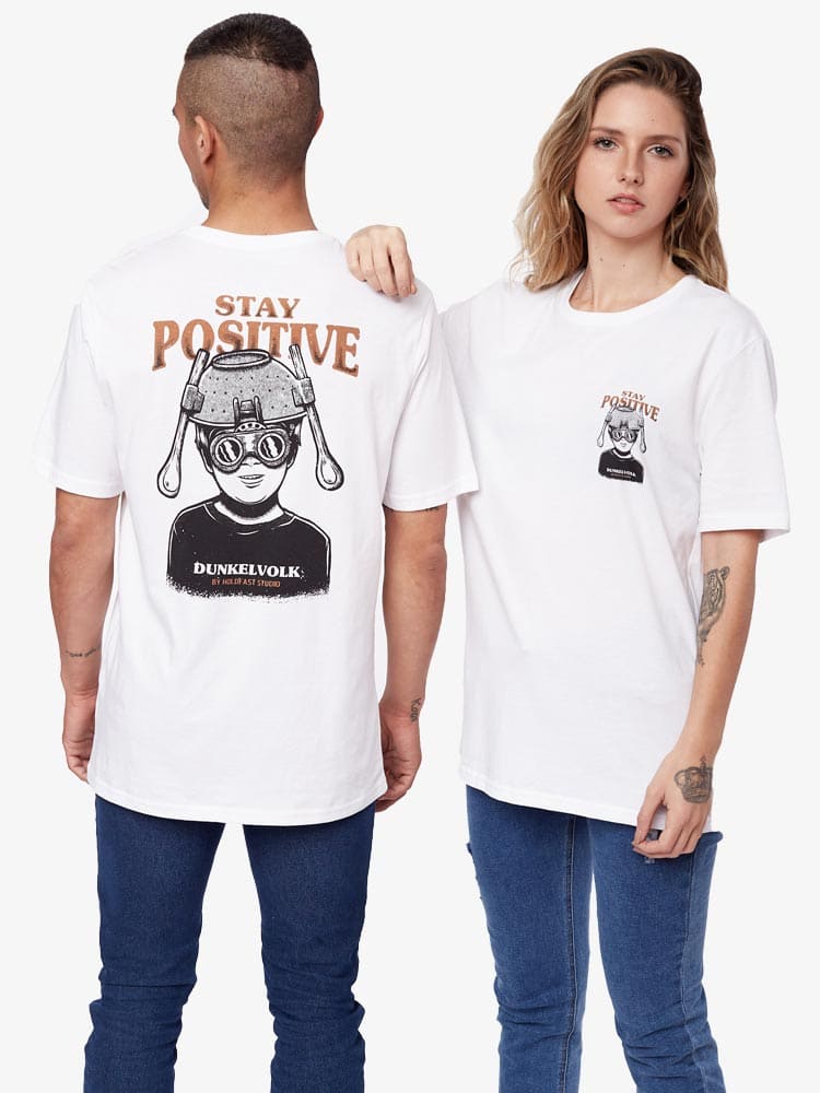 Polo para Hombre DUNKELVOLK CLASSIC STAY POSITIVE WHT