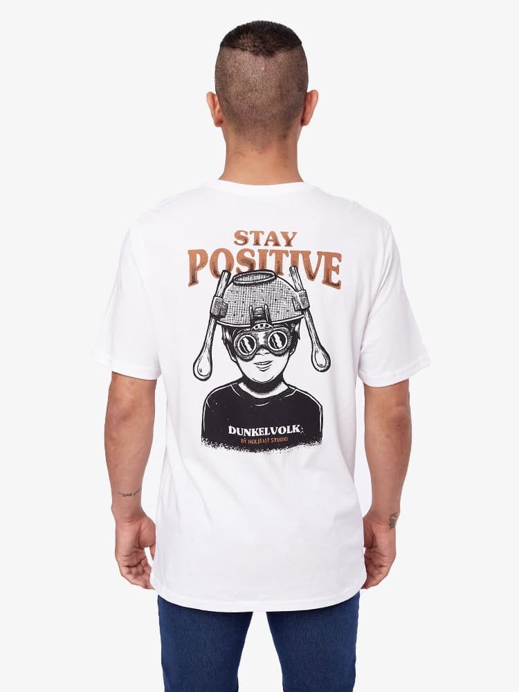 Polo para Hombre DUNKELVOLK CLASSIC STAY POSITIVE WHT