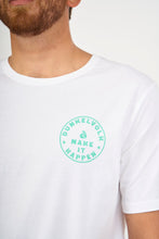 Cargar imagen en el visor de la galería, Polo para Hombre DUNKELVOLK SURF VINTAGE SHIELD WHT
