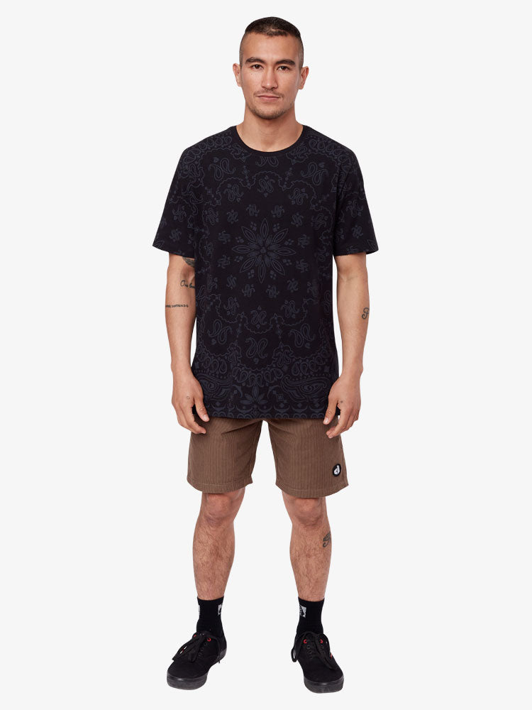 Polo para Hombre Dunkelvolk PREMIUM BANDANA TEE NGR