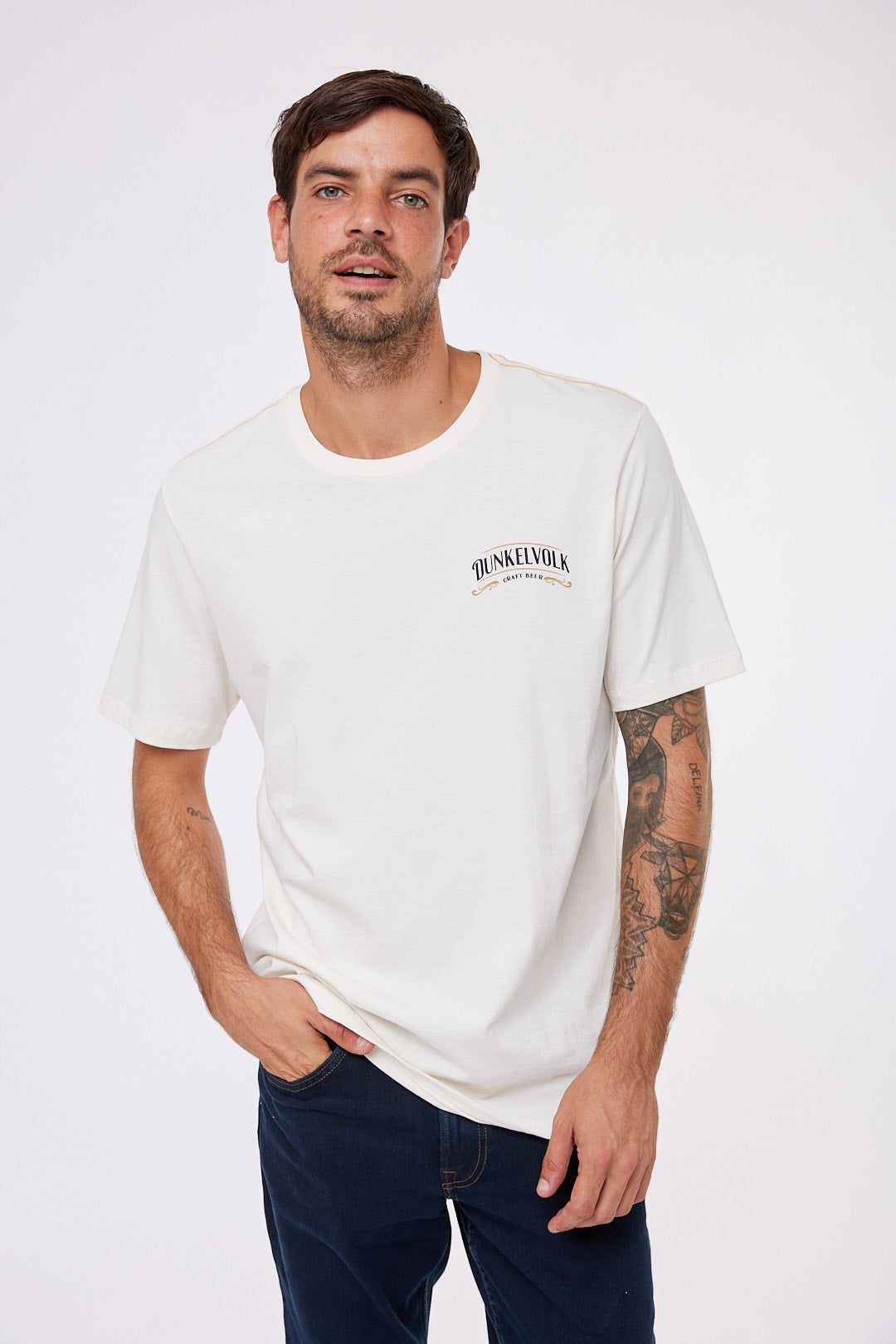 Polo para Hombre Dunkelvolk PREMIUM DUNK BEER TEE NAT