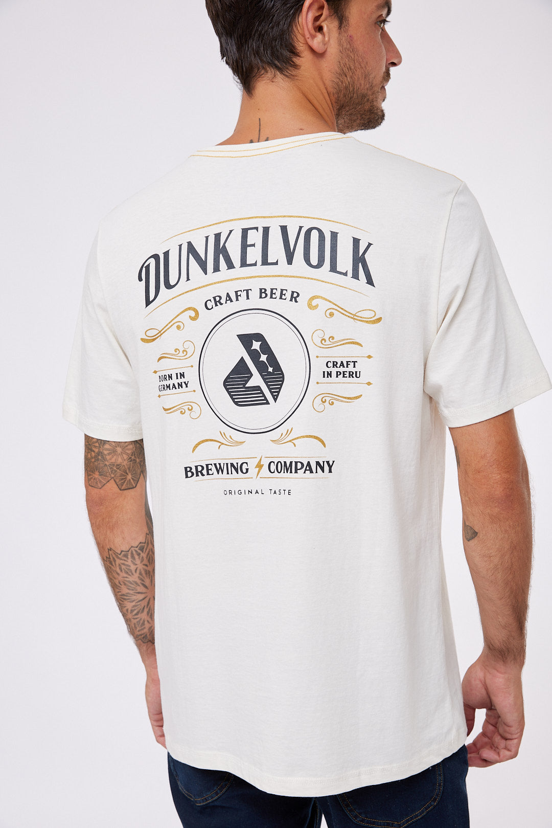 Polo para Hombre Dunkelvolk PREMIUM DUNK BEER TEE NAT