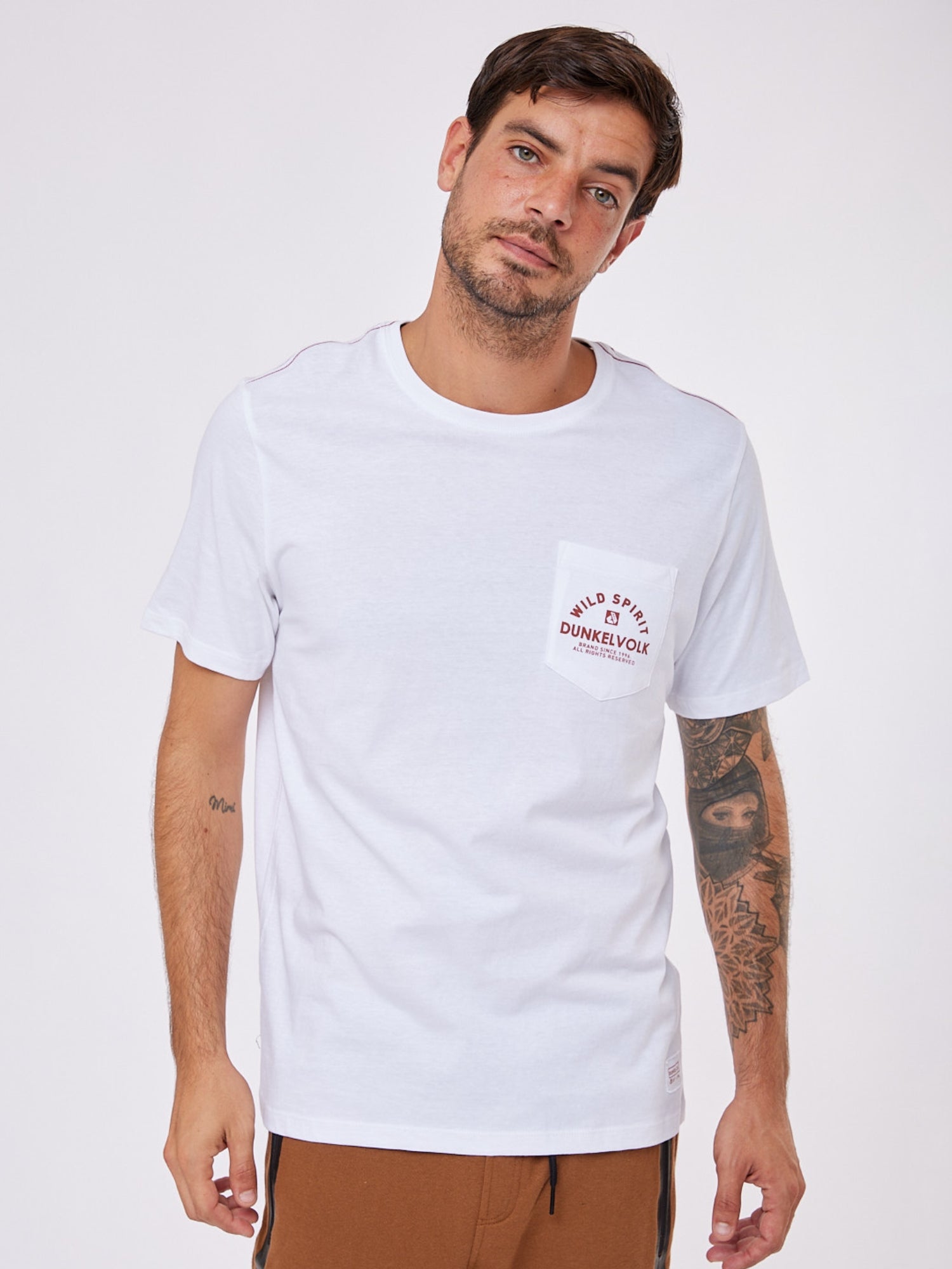 Polo para Hombre Dunkelvolk PREMIUM SPIRIT POCKET TEE BLNC