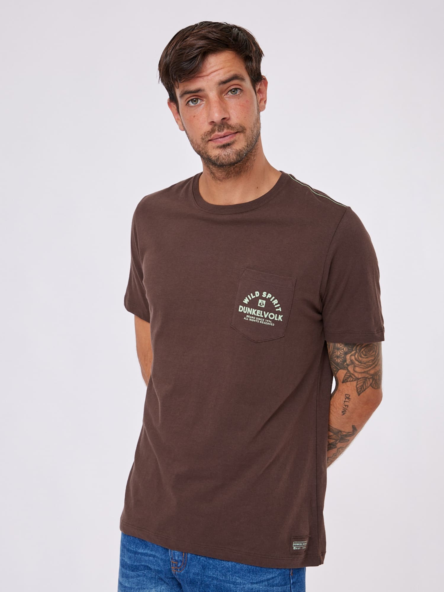 Polo para Hombre DUNKELVOLK PREMIUM SPIRIT POCKET TEE DROAK