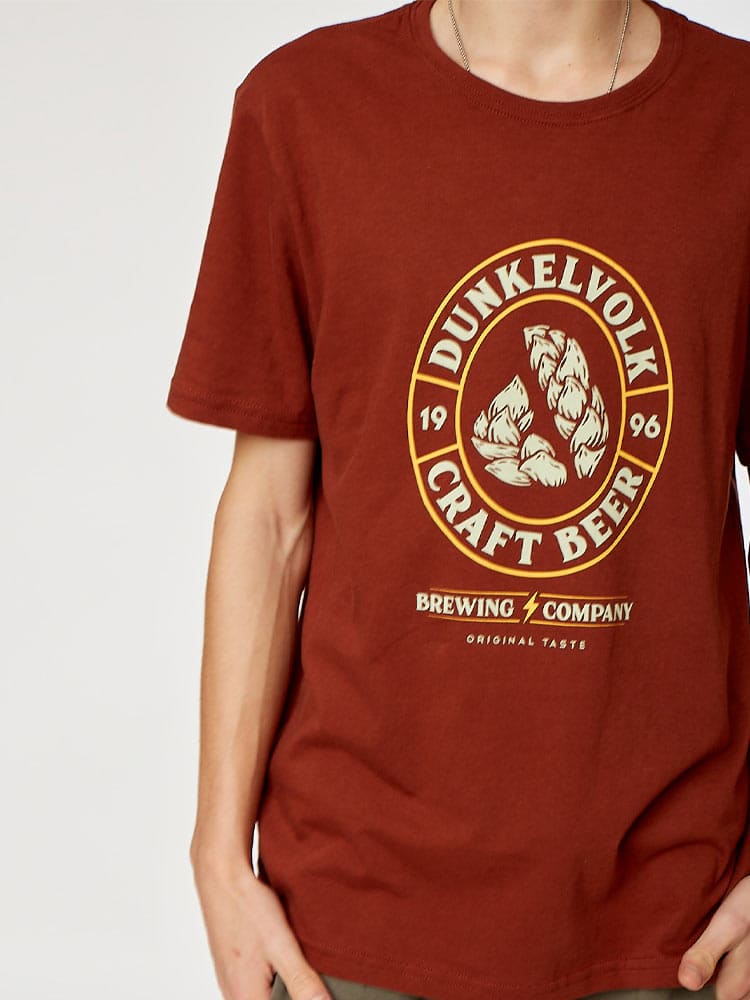Polo para Hombre DUNKELVOLK CLASSIC DUNK BEER LABEL CHRY