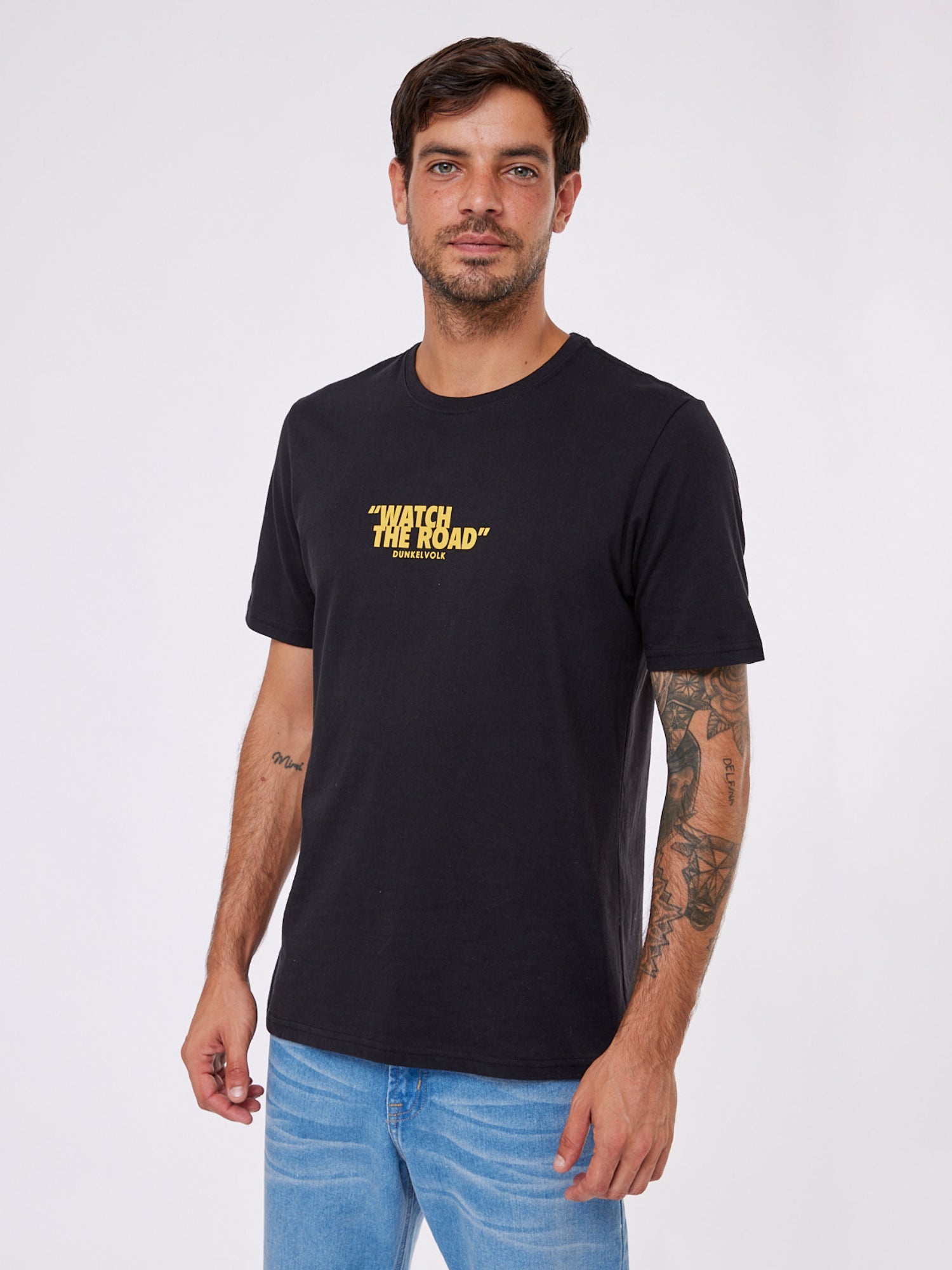 Polo para Hombre DUNKELVOLK CLASSIC THE ROAD TEE BLK