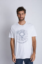 Cargar imagen en el visor de la galería, Polo para Hombre Dunkelvolk CLASSIC HAPPY SKULL WHT
