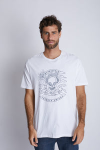 Polo para Hombre Dunkelvolk CLASSIC HAPPY SKULL WHT