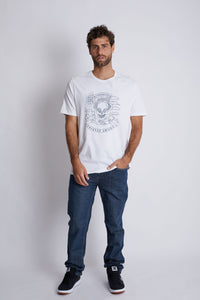 Polo para Hombre Dunkelvolk CLASSIC HAPPY SKULL WHT