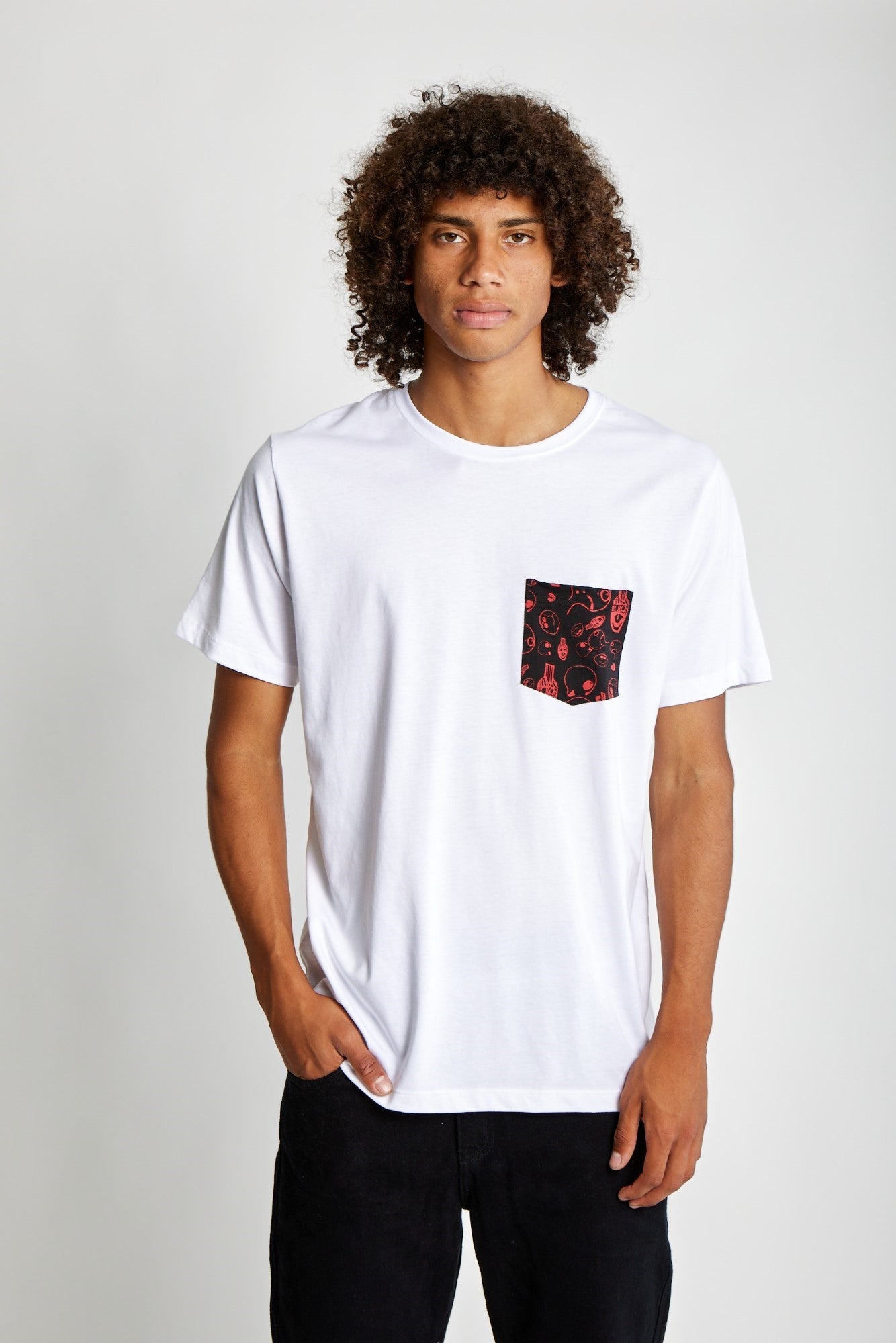 Polo para Hombre DUNKELVOLK BASIC SIMPLE PRINTED POCKET TEE BLA