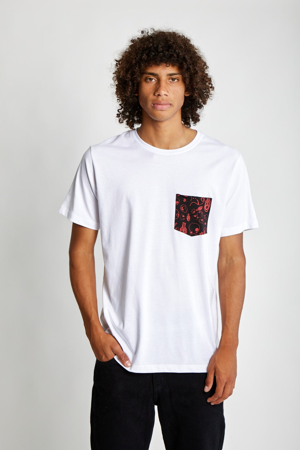 Polo para Hombre DUNKELVOLK BASIC SIMPLE PRINTED POCKET TEE BLA