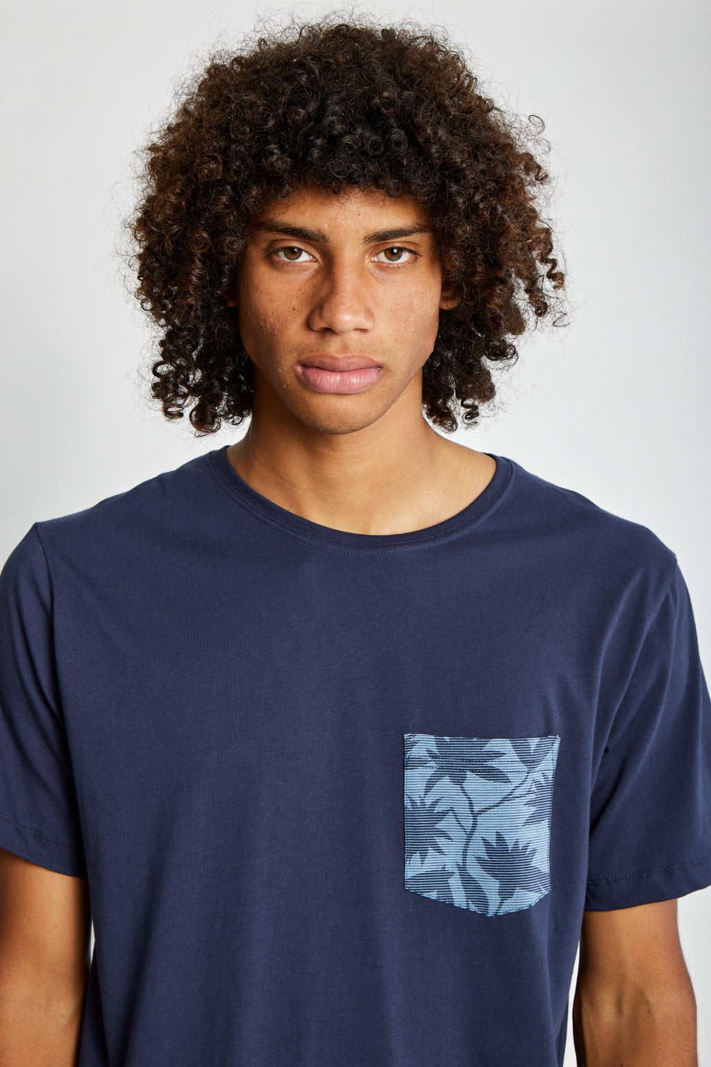 Polo para Hombre DUNKELVOLK BASIC SIMPLE PRINTED POCKET TEE NAV