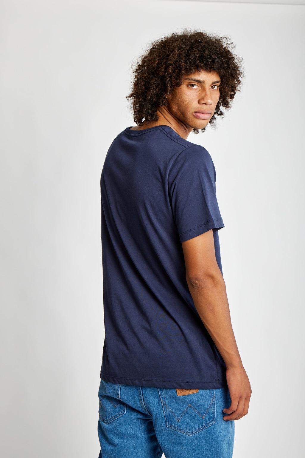 Polo para Hombre DUNKELVOLK BASIC SIMPLE PRINTED POCKET TEE NAV