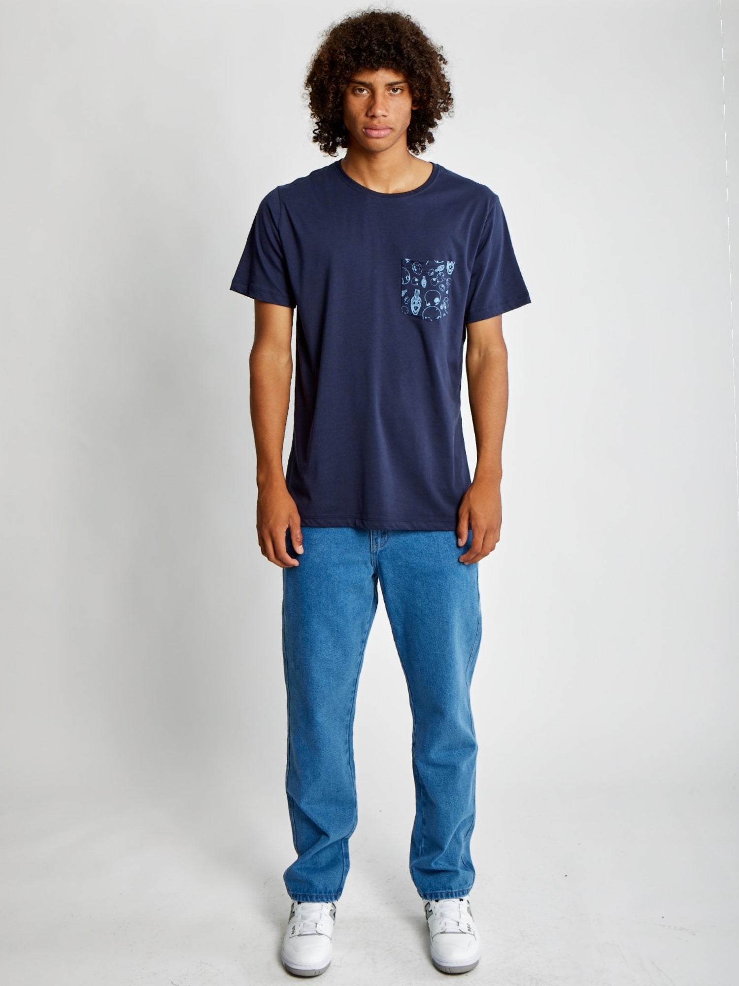 Polo para Hombre Dunkelvolk POCKET SIMPLE PRINTED POCKET TEE NVY