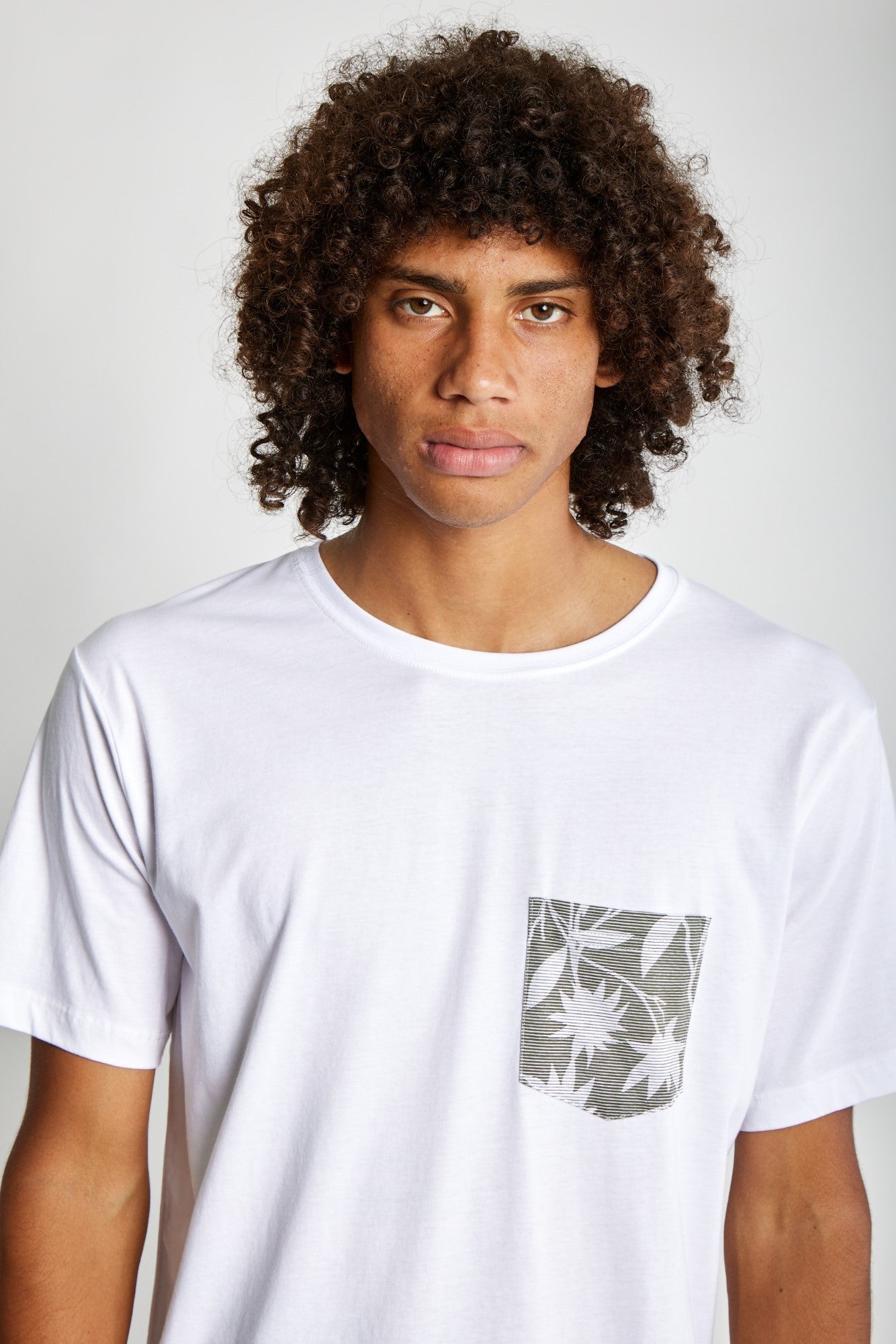 Polo para Hombre Dunkelvolk POCKET SIMPLE PRINTED POCKET TEE WHI