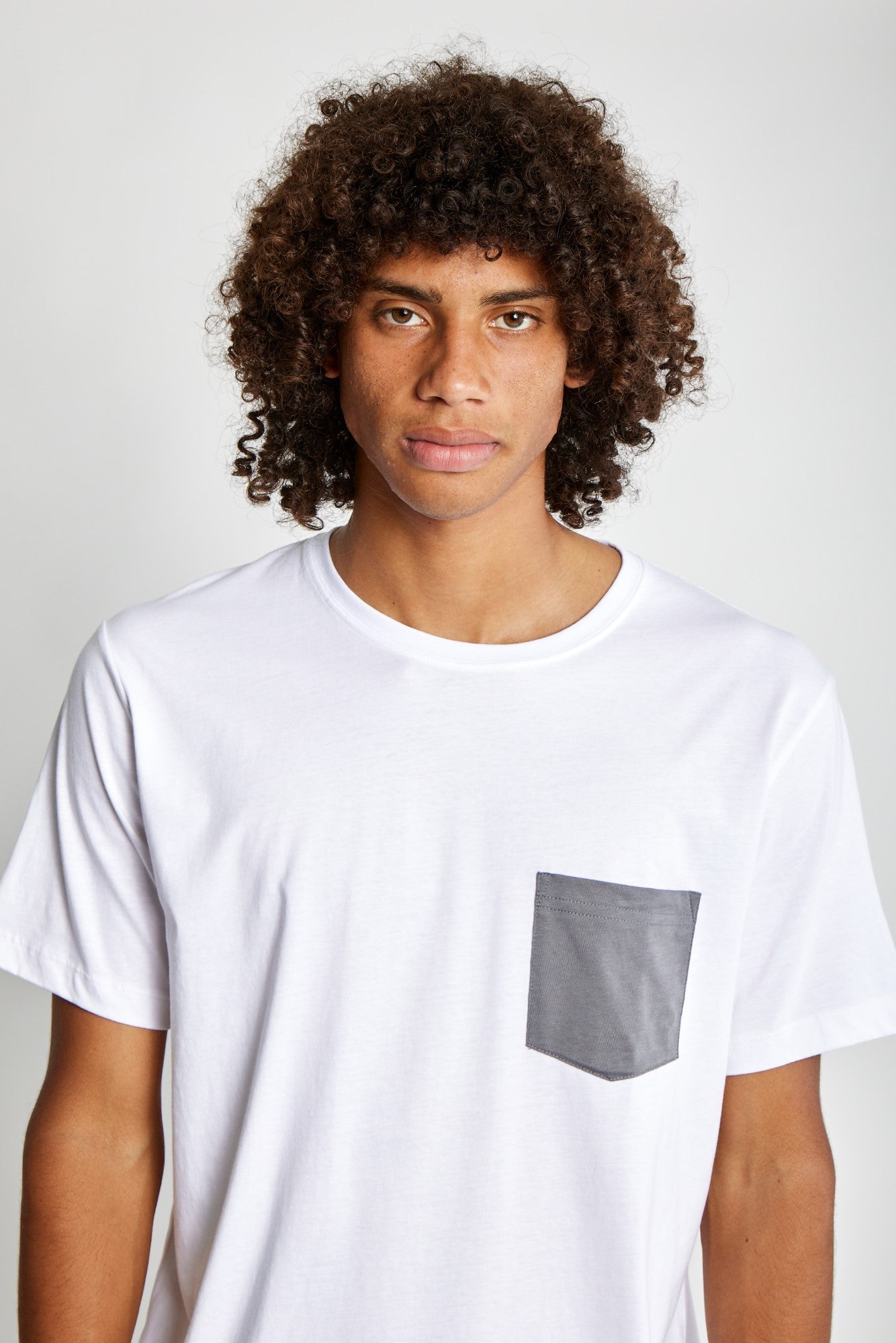 Polo para Hombre Dunkelvolk POCKET SIMPLE CONTRAST POCKET TEE WHT