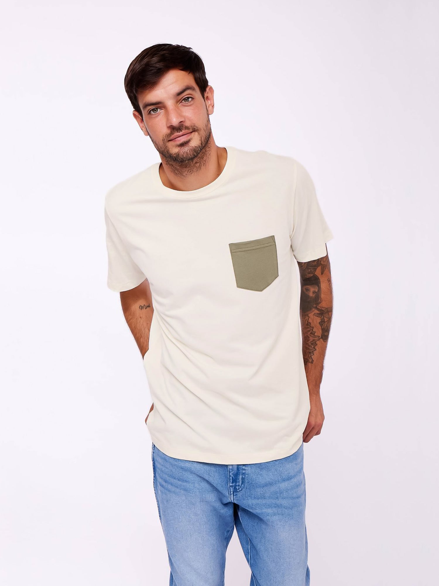 Polo para Hombre DUNKELVOLK POCKET SIMPLE CONTRAST POCKET TEE AWH