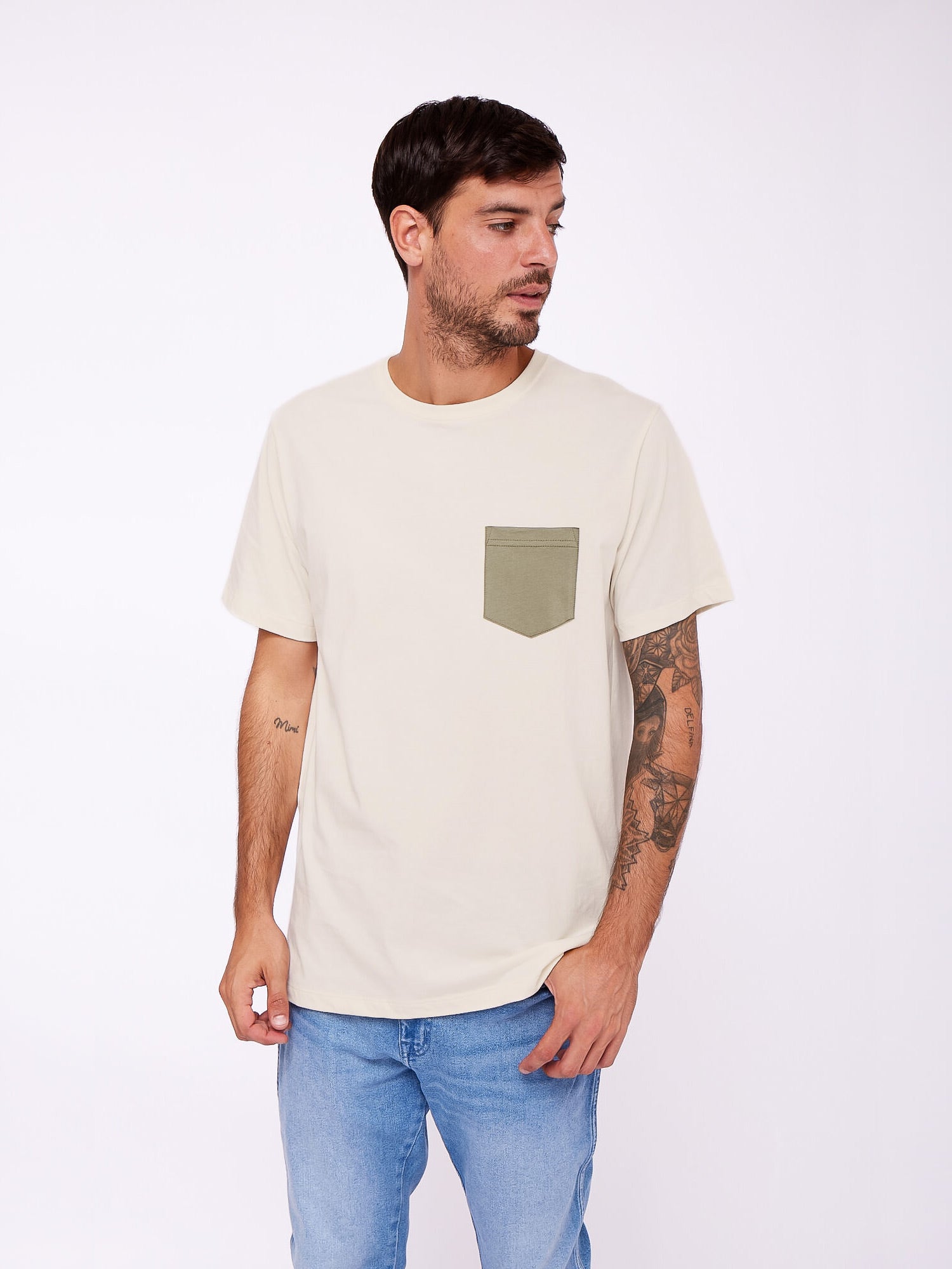Polo para Hombre DUNKELVOLK POCKET SIMPLE CONTRAST POCKET TEE AWH