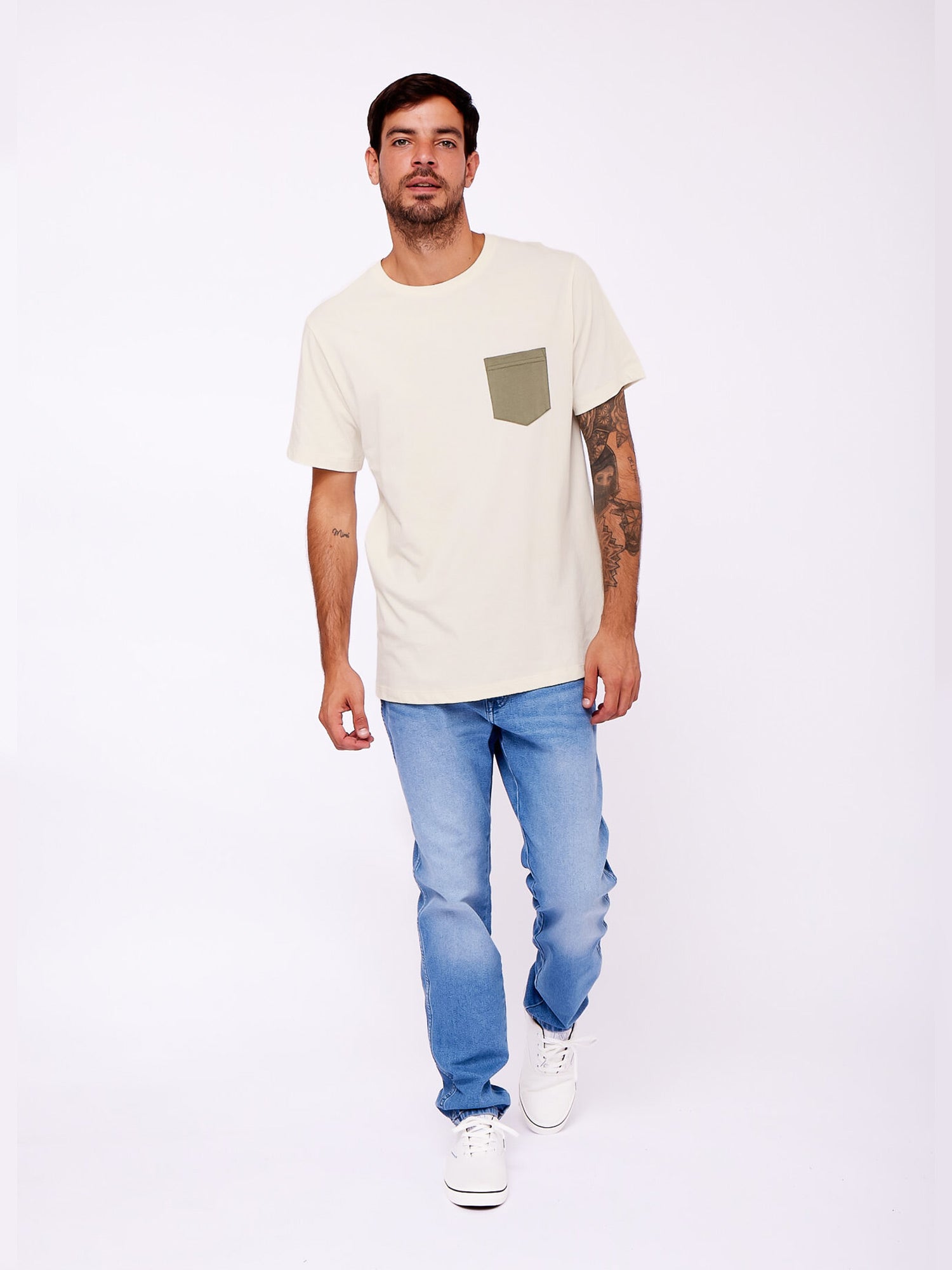 Polo para Hombre DUNKELVOLK POCKET SIMPLE CONTRAST POCKET TEE AWH
