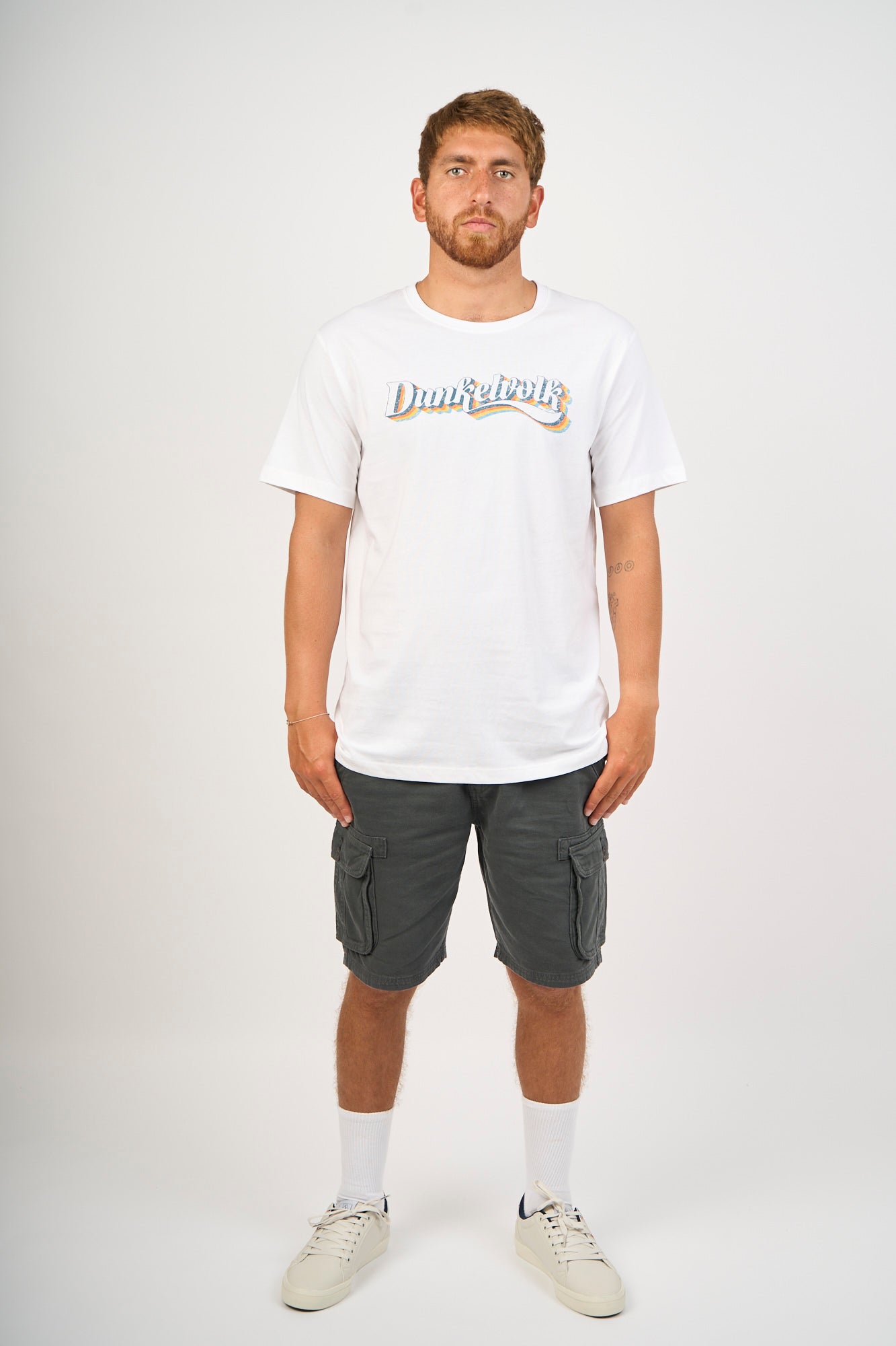 Polo para Hombre DUNKELVOLK URBAN RAINBOW TAG WHT