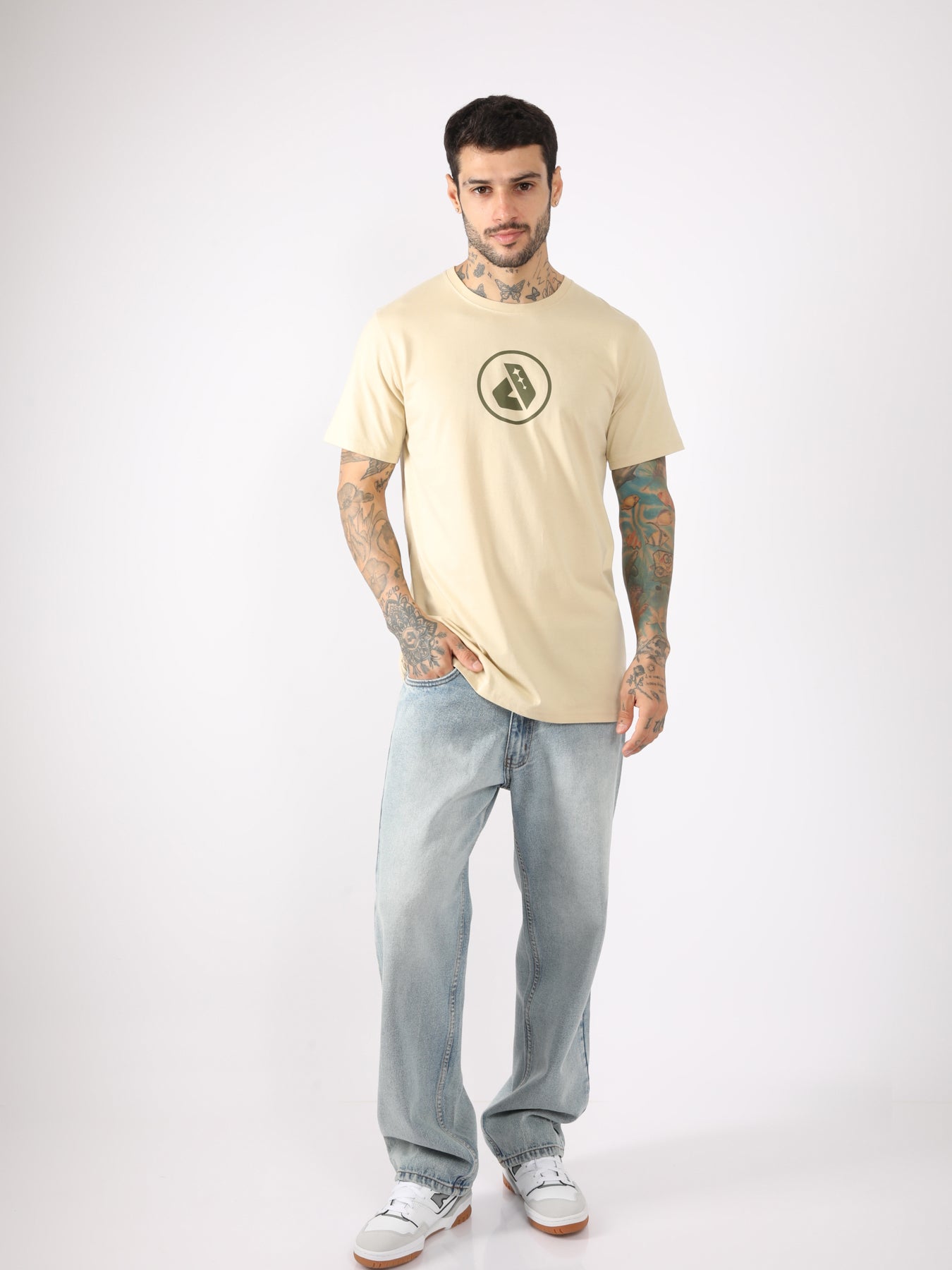 Polo para Hombre Dunkelvolk LOGO CIRCLE LOGO BEI