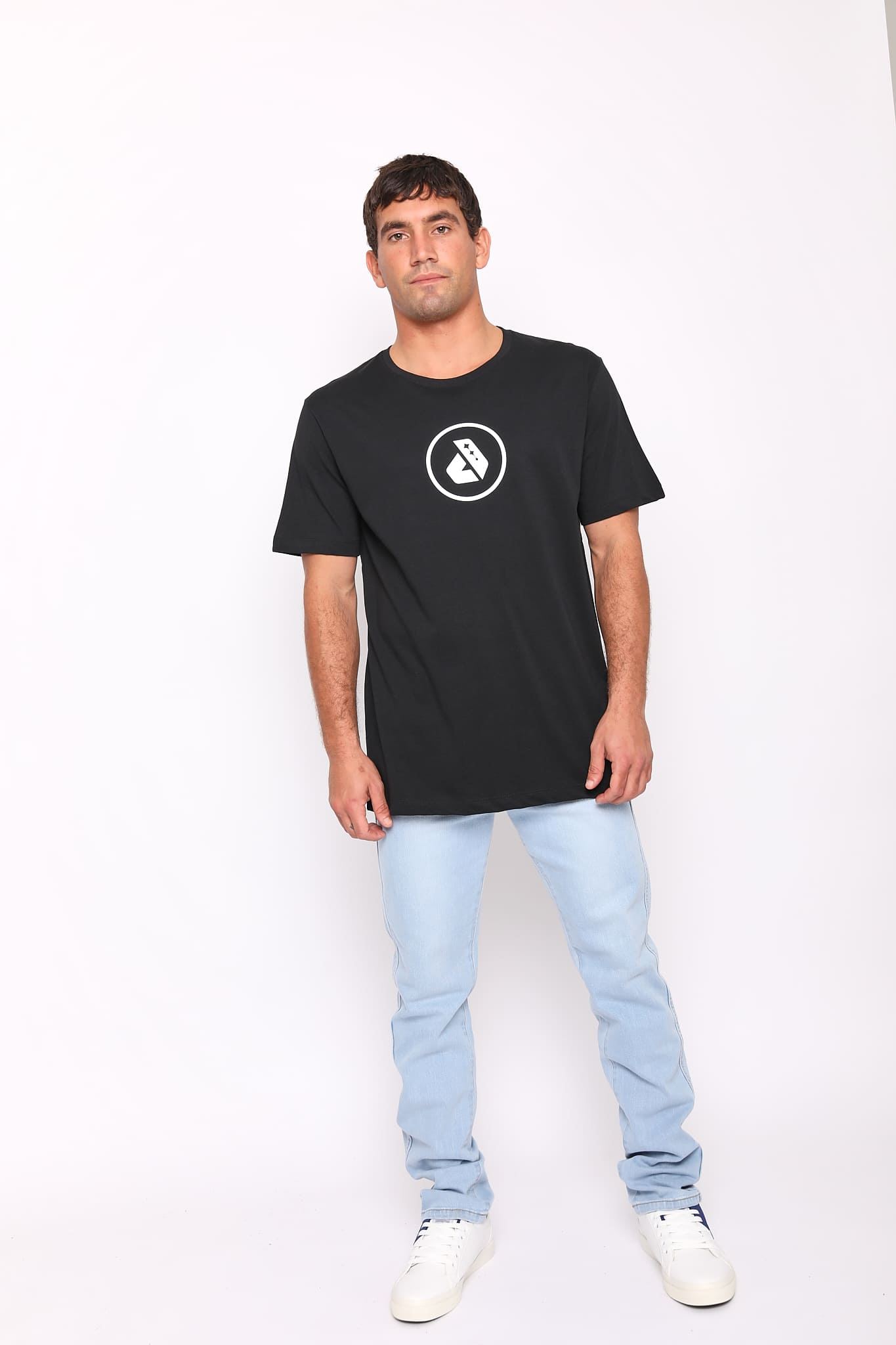 Polo para Hombre DUNKELVOLK LOGO CIRCLE LOGO BLK