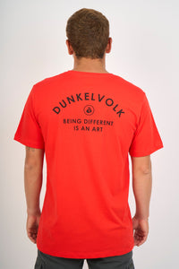 Polo para Hombre DUNKELVOLK SURF SCRIPT LOGO RED