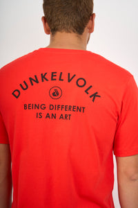 Polo para Hombre DUNKELVOLK SURF SCRIPT LOGO RED