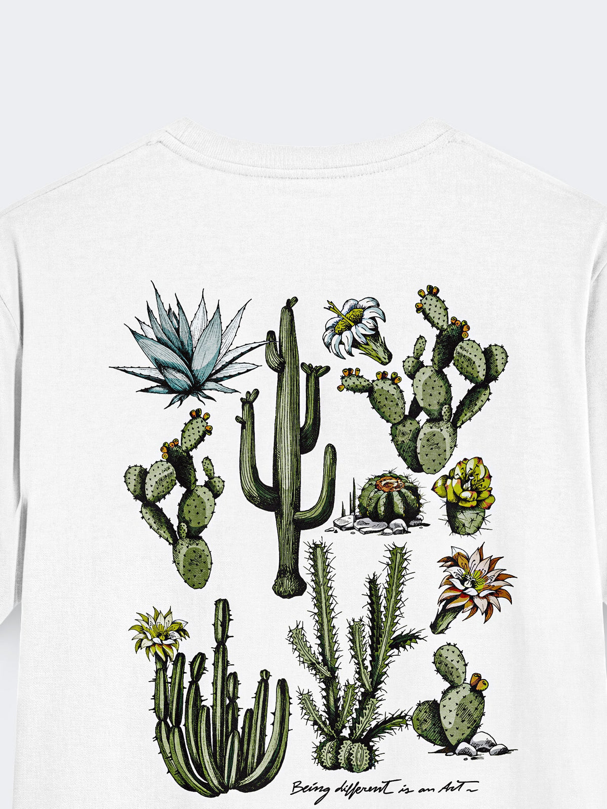 Polo Dunkelvolk Cactus Core Blanco, Hombre