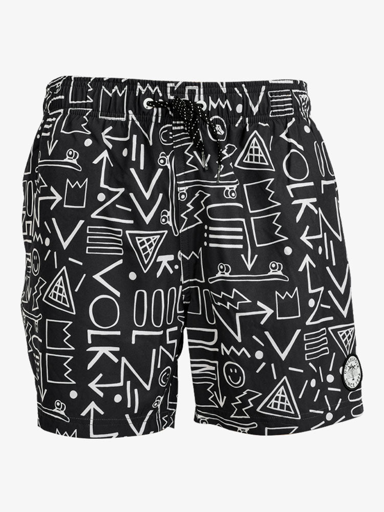 Ropa de Baño para Hombre DUNKELVOLK VOLLEY 26 SMILES SKATES BLK