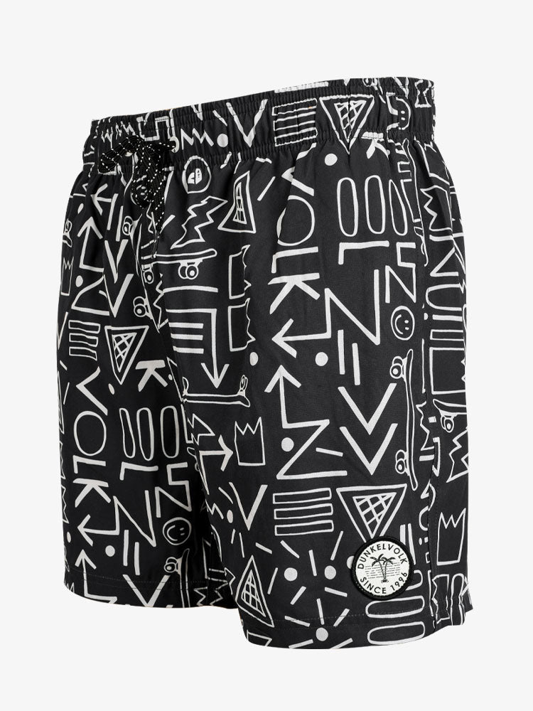 Ropa de Baño para Hombre DUNKELVOLK VOLLEY 26 SMILES SKATES BLK