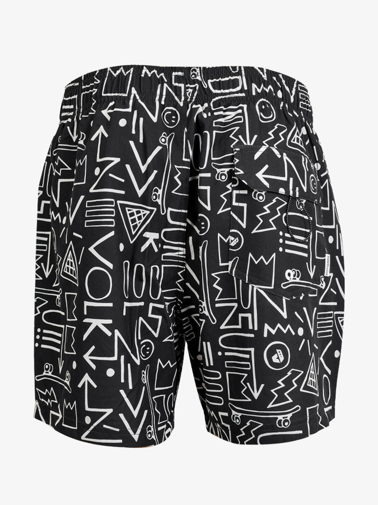 Ropa de Baño para Hombre DUNKELVOLK VOLLEY 26 SMILES SKATES BLK