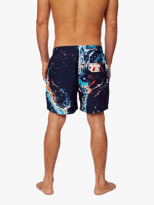 Ropa de Baño para Hombre Dunkelvolk VOLLEY WAVE PINK NAVY