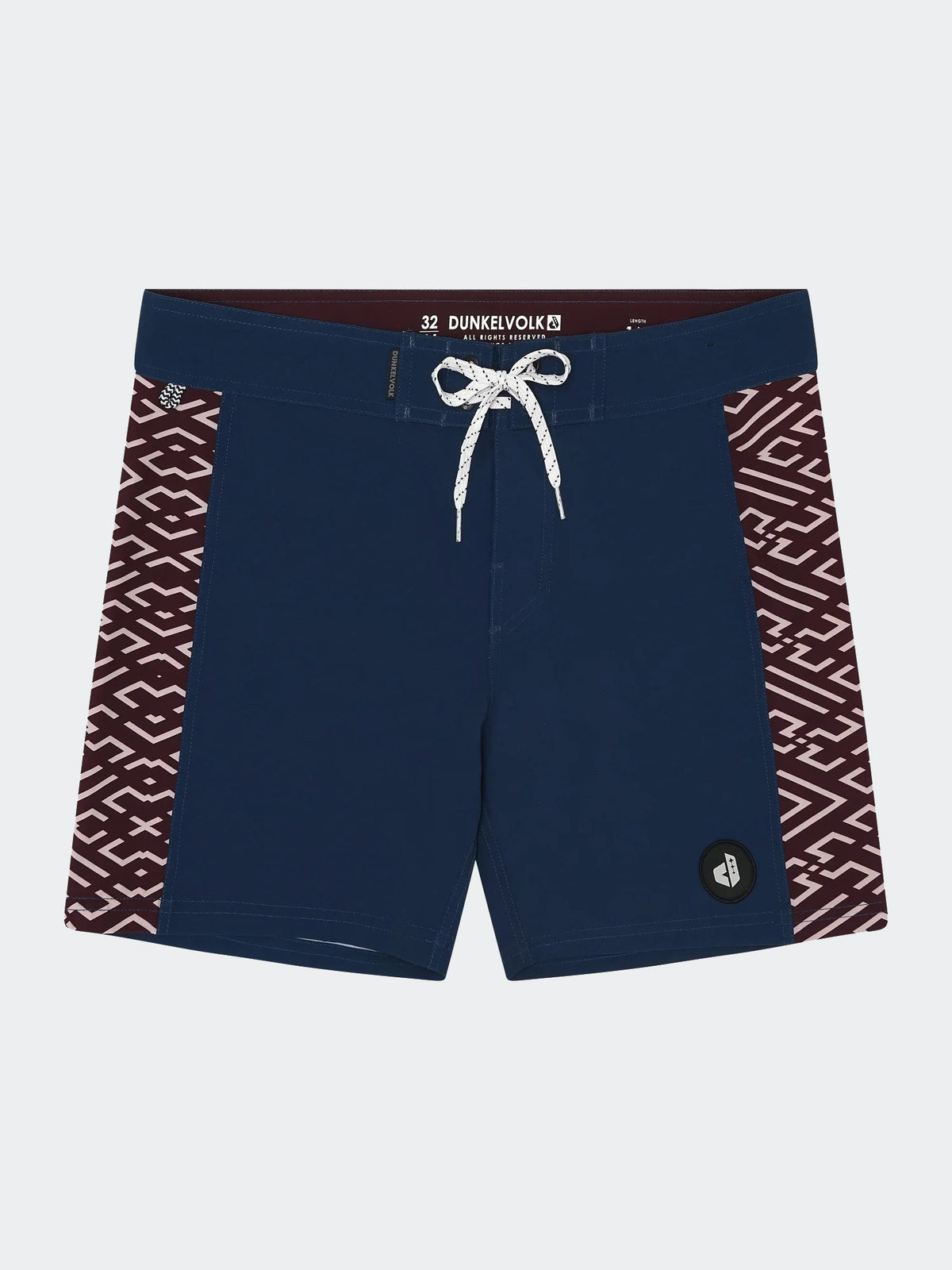 Ropa de Baño para Hombre DUNKELVOLK BOARDSHORT LABERINTO 16" NAVY